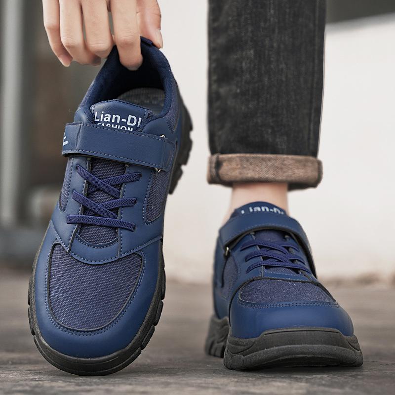 2025 осень новая мужская обувь для ходьбы модный тренд липучка спортивная одинарная обувь для альпинизма бега мужская обувь