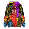 Модные мужские и женские толстовки с капюшоном в уличном стиле Harajuku Casual REPO Cartoon Printed Hooded Pullover Sweatshirts