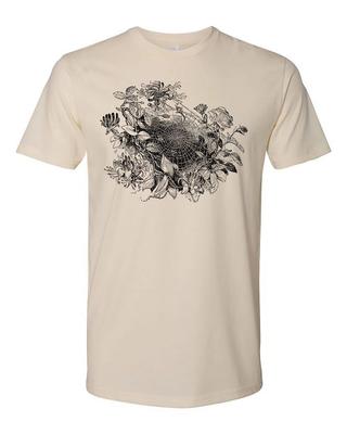 Коттедж Cult Clothing Футболка 100% Хлопок Готика Ведьма Оккультизм Паук Цветы