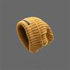 Winter big head circumference stacking hat men and women loose thickened lengthened versatile bag head warm knitted cold hat