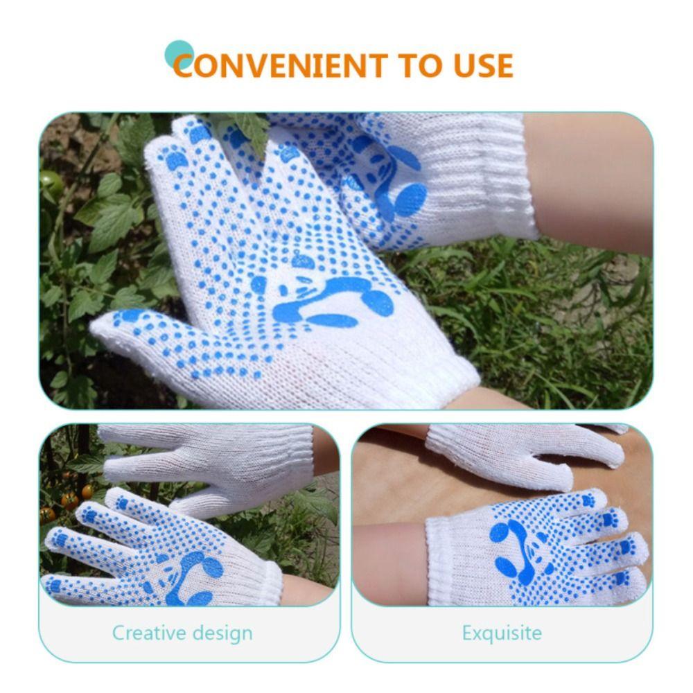 1pair Hand Protectors Children Work Gloves Non-Slip Kids Gardening Gloves Children
