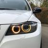 1 пара настоящих углеродного волокна фар бровей век крышка для BMW 3 серии E90 E91 2006 2007 2008 2009 2010 2011 автомобилей