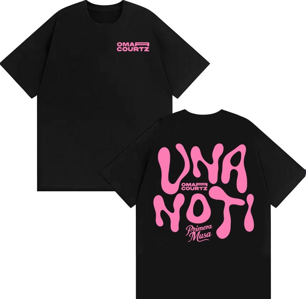 2025 Summer Omar Courtz Primera Musa Album Print T Shirts Men Women Clothing Aesthetic Vintage Tops ONeck Oversized T Shirt Y2k