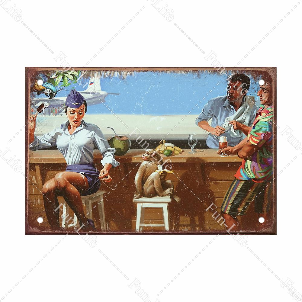 Красота девушки винтажный металлический плакат Ретро жесть Компактная автомобильная жестяная вывеска доска для домашнего паба, бара, кафе, гаража, декор стен 20x30 см