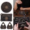 Декоративная настенная табличка деревянная резная доска черная деревянная спиритическая доска маятник лозоходная гадальная доска набор