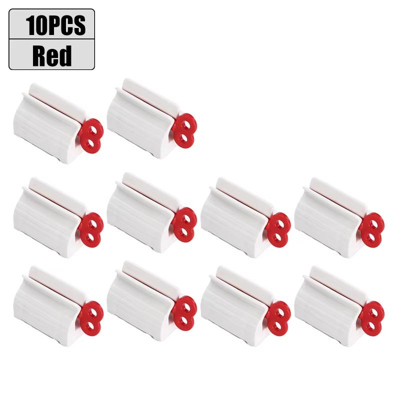 5-50pcs Rolling Tube Toothpaste Squeezer Toothpaste Seat Holder Stand Rotate Toothpaste Dispenser for Bathroom Accessories