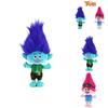 Trolls Band Together Plush Toy Adorable Cartoon Character 30cm Height Blue Hair Boy And Pink Hair Girl Perfect For Kids Ages 7-14