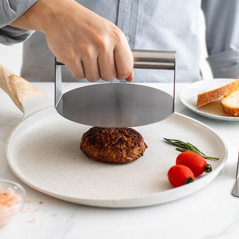1 шт. Пресс для мяса для бургеров из нержавеющей стали 304, ручная форма для прессования котлет, домашний пресс для приготовления бургеров