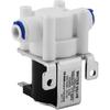 Water Valve, DC 12V Copper Plastic Electric Solenoid Valve Normally Close Purifier Water Valve for Water Filters