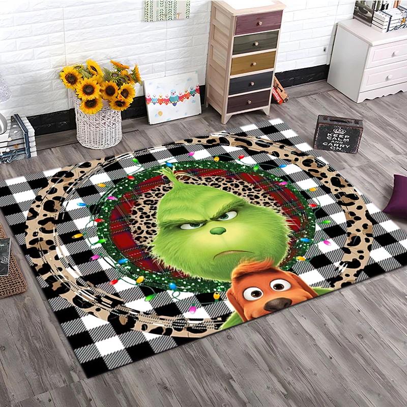 1PC The Grinch Rug - home decoration Carpet For Living Room Bedroom Flooring Computer Chair Area Rug