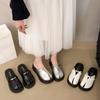 Модные пустяковые туфли на платформе с завышенным носком, Мэри Джейн, полушлепанцы, женские, лето 2025, новые, повседневные, модные, для выхода в свет, шлепанцы