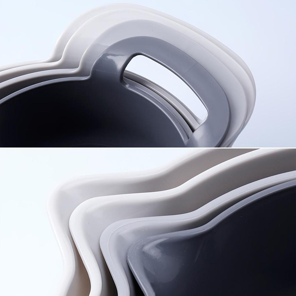 Набор из 4 пластиковых мисок для смешивания, Нескользящая салатница, Миски для подготовки к выпечке, Многоцелевые миски для полоскания, Кухонные принадлежности, Разные размеры