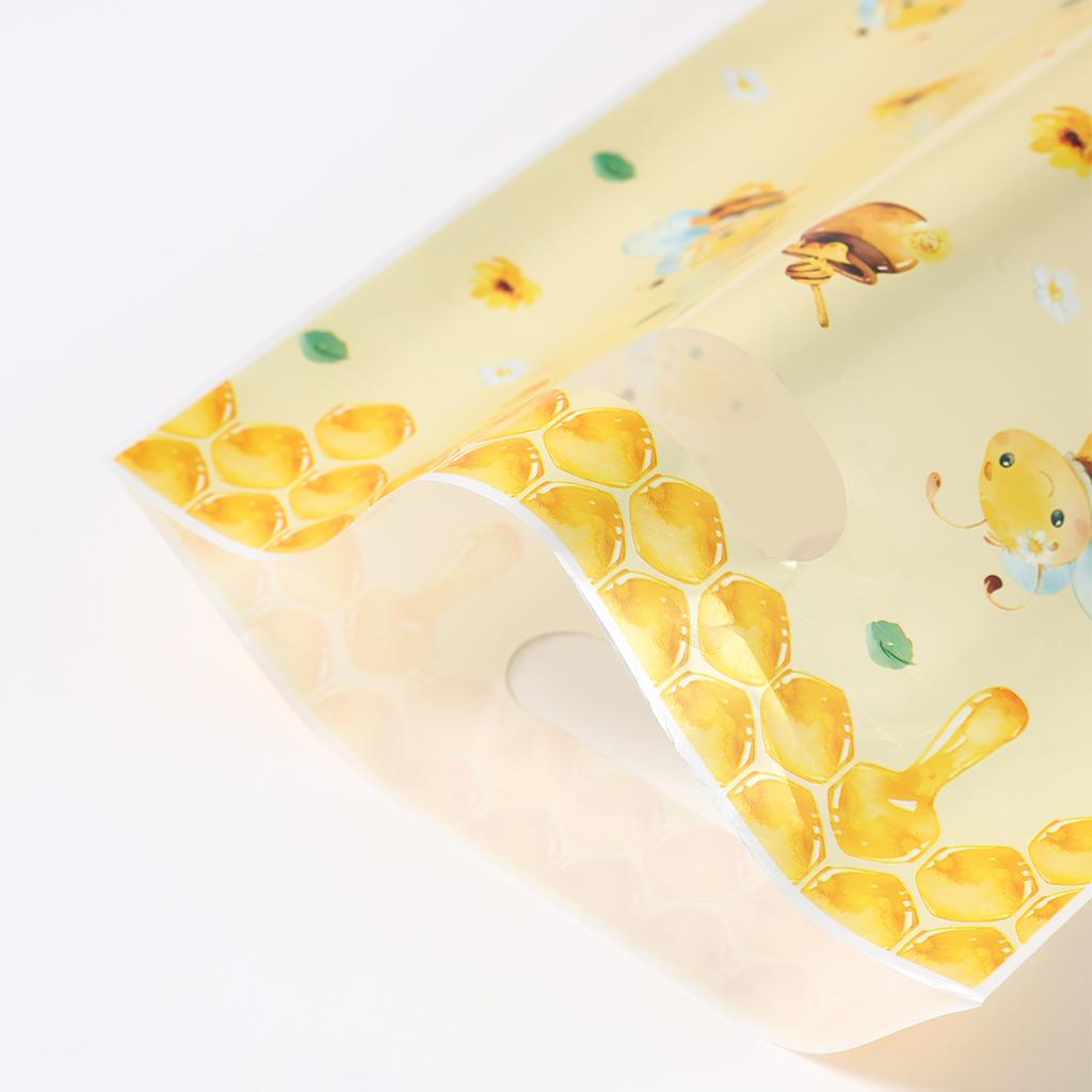 10/25/50pcs Bee Candy Handbags Little Bee Party Cookie Biscuit Packaging Box Bee Gift Bag Birthday Party Decor Kids Baby Shower
