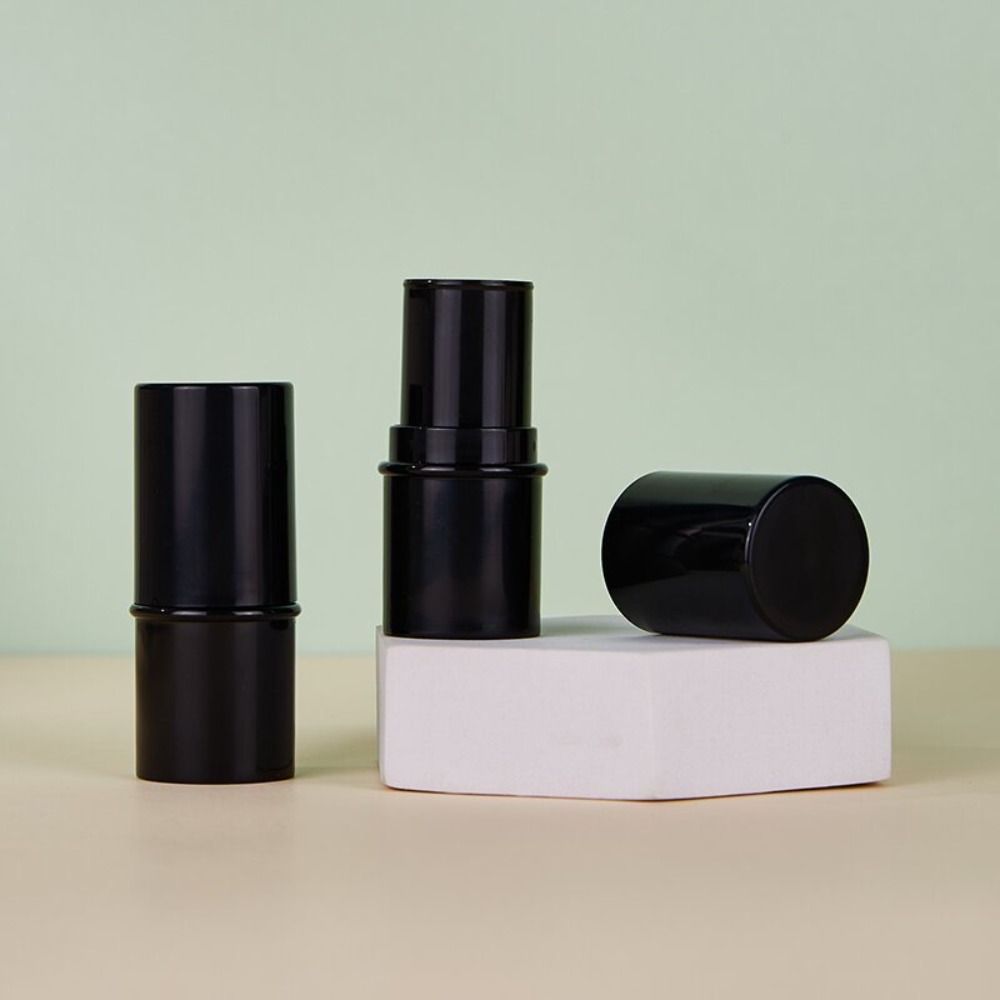 ABS Refillable Lipstick Tube Durable Lip Balm Container Practical Solid Ointment Bottle