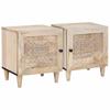 Nightstand Set 2 pcs White 80 x 50 x 40 cm Engineered Wood