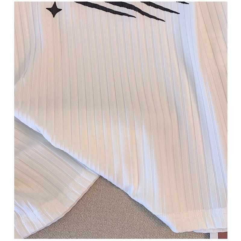 Женская летняя футболка из ледяного шелка больших размеров, топы с короткими рукавами и принтом кота, свободные и тонкие с положительным плечом и круглым вырезом