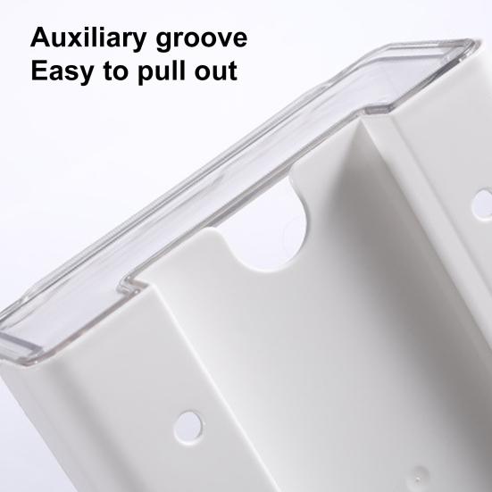 1 Set Under Desk Drawer Space-saving Large Capacity Plastic Multifunctional Stationery Pen Organizer Drawer for Home