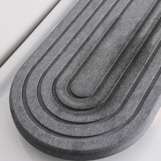 Anti-Slip Kitchen Sink Mat with Leak-Proof Groove Design Quick Drying Diatomaceous Earth Stone Tray