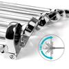 DURATECH Ratchet Flex Ratchet Long 72 Swing Mirror Storage Bag Set of 6 Wrench, Wrench, Type, 8-19mm, Gears, Double-Ended Head, CR-V Steel, Finish,