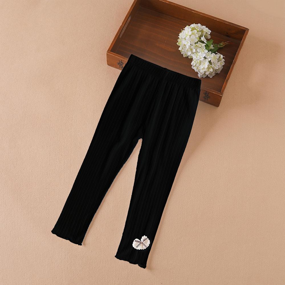 Леггинсы для девочек, детская одежда 2024 года, повседневная одежда в корейском стиле, однотонные детские колготки, брюки