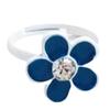 [R8405] - Children's Ring 'Le Monde De Coralie' Blue (flower) - 13 Mm