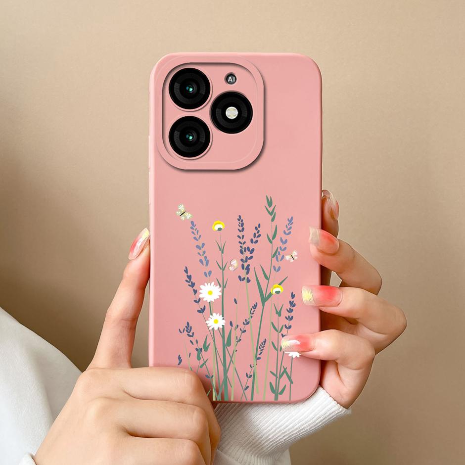 Чехол для телефона Tecno Itel A70 Крутая Девочка Мультяшный Рисунок Жидкий Силикон Чехол Для ItelA70 A 70 Высококачественный Новый Дизайн Fundas