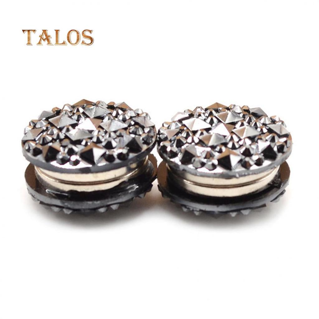 Женская магнитная брошь украшенная кристаллами одна пара в комплекте