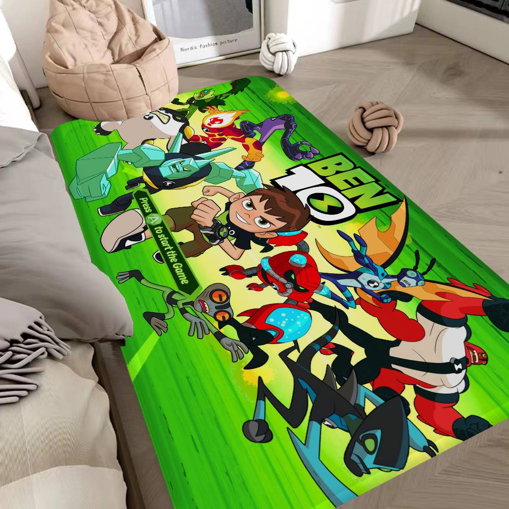 B-Ben 10 Classic Bathroom Mat Kids Room Bedroom Decoration Balcony Anti-Slip Doormat Living Room Welcome Rug