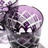 Kobo Edo Kiriko Yarai Fish Crest Old Glass TB90415M Деревянная коробка Сделано в Японии [Taimuro Official] (Эдо Пурпурный)