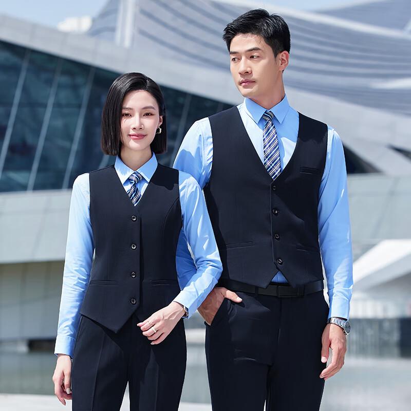Teluoman Unisex Non-Iron Professional Vest