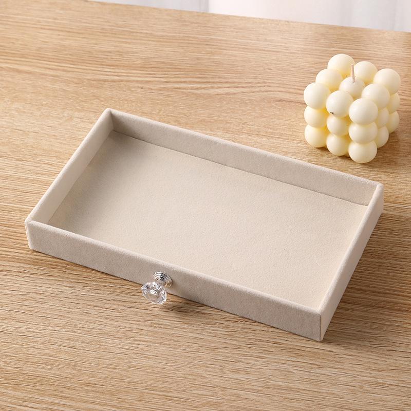 Бархатная шкатулка для украшений с антиокислительным покрытием, прозрачное акриловое хранилище для сережек, ожерелий и колец