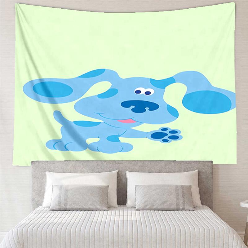 Blue's-Clues Print Tapestry, Backdrop, Easy Setup, Ideal for Bedroom, Office & Living Room, with Aesthetic Wall Hanging Decor.