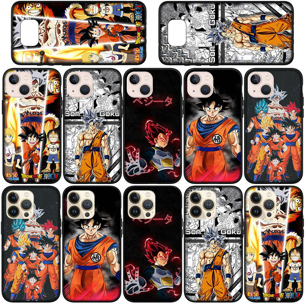 Чехол для телефона Samsung Galaxy S25 S24 S23 iPhone 16 15 Xiaomi Redmi Note 14 13 12 16E X 11 Pro Max XR OPPO Moto Huawei Anime Dragon Ball Z Goku Cover