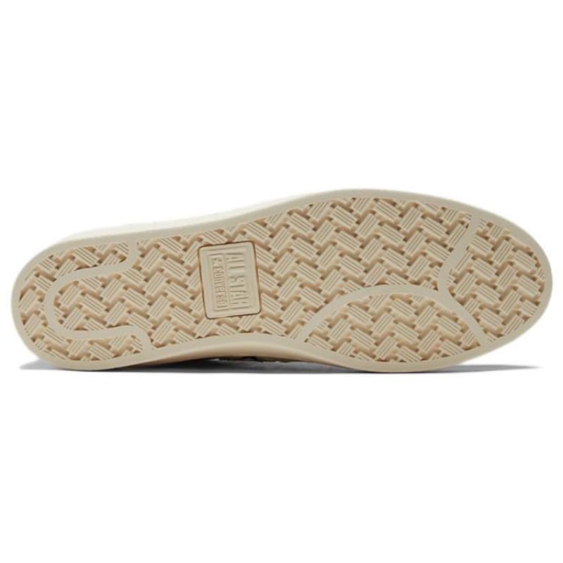 Joshua Vides X Converse Cons Pro Leather Canvas Leather Low-top Skate Shoes Unisex Off-white and Black