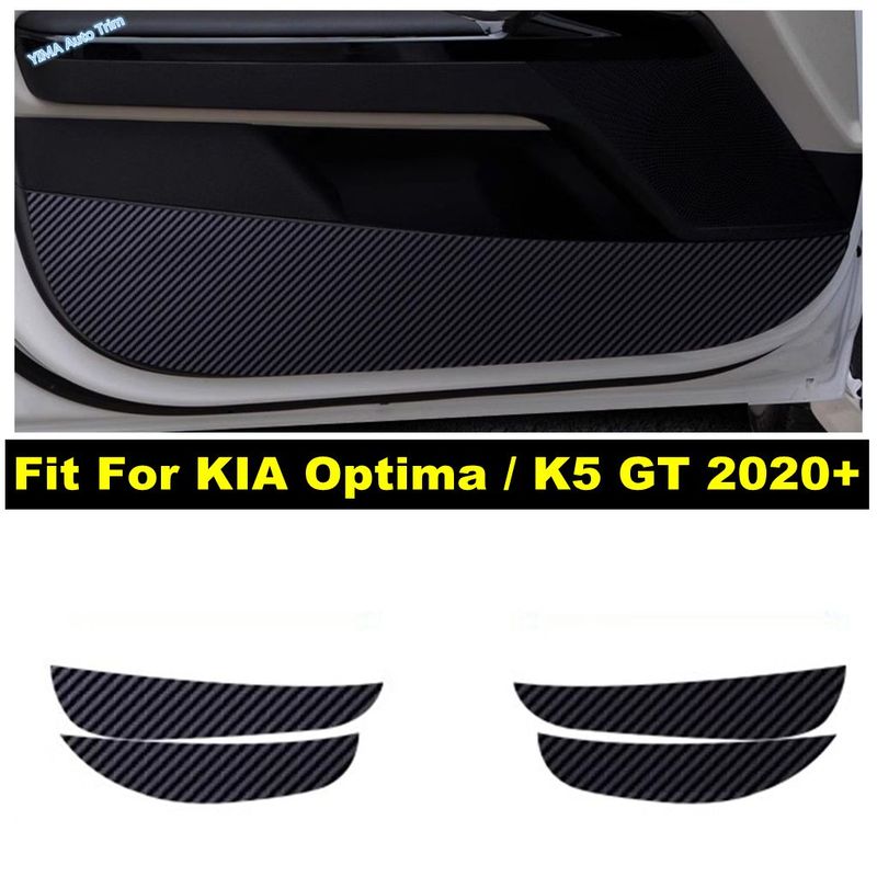 For KIA Optima / K5 GT - 2025 Carbon Fiber Stickers Car Door Anti Kick Pad Side Edge Film Protection Interior Accessories
