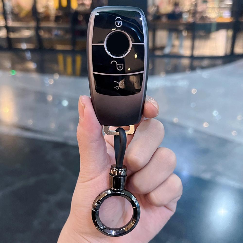 Серый ТПУ Чехол-оболочка для корпуса брелока автомобиля Mercedes Benz Класса A C E S G Glc Cle Cla W177 W205 W213 W222 X167 Аксессуары Amg