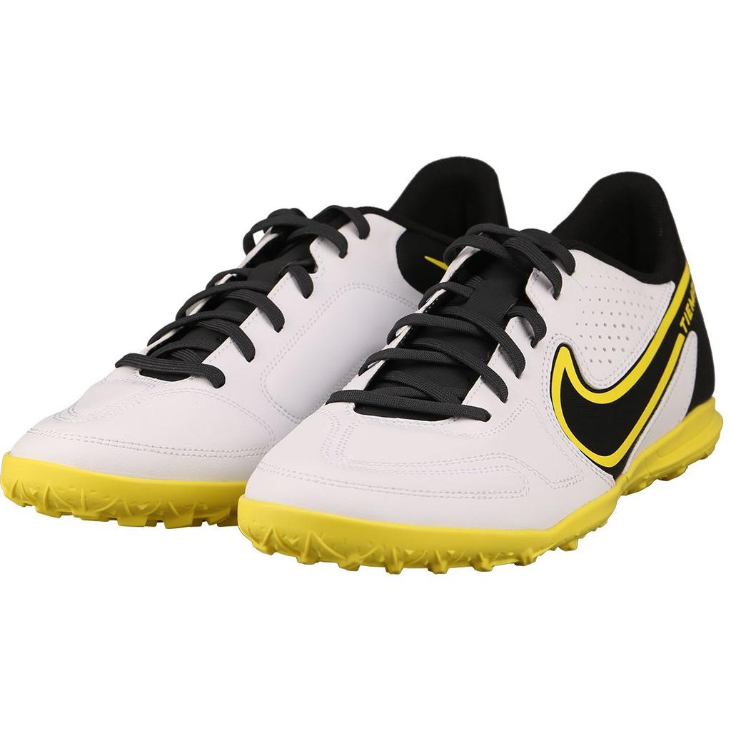 Nike Tiempo Legend 9 Club TF White Yellow Strike Men Sneakers Black Dark-Smoke-Grey DA1193-107