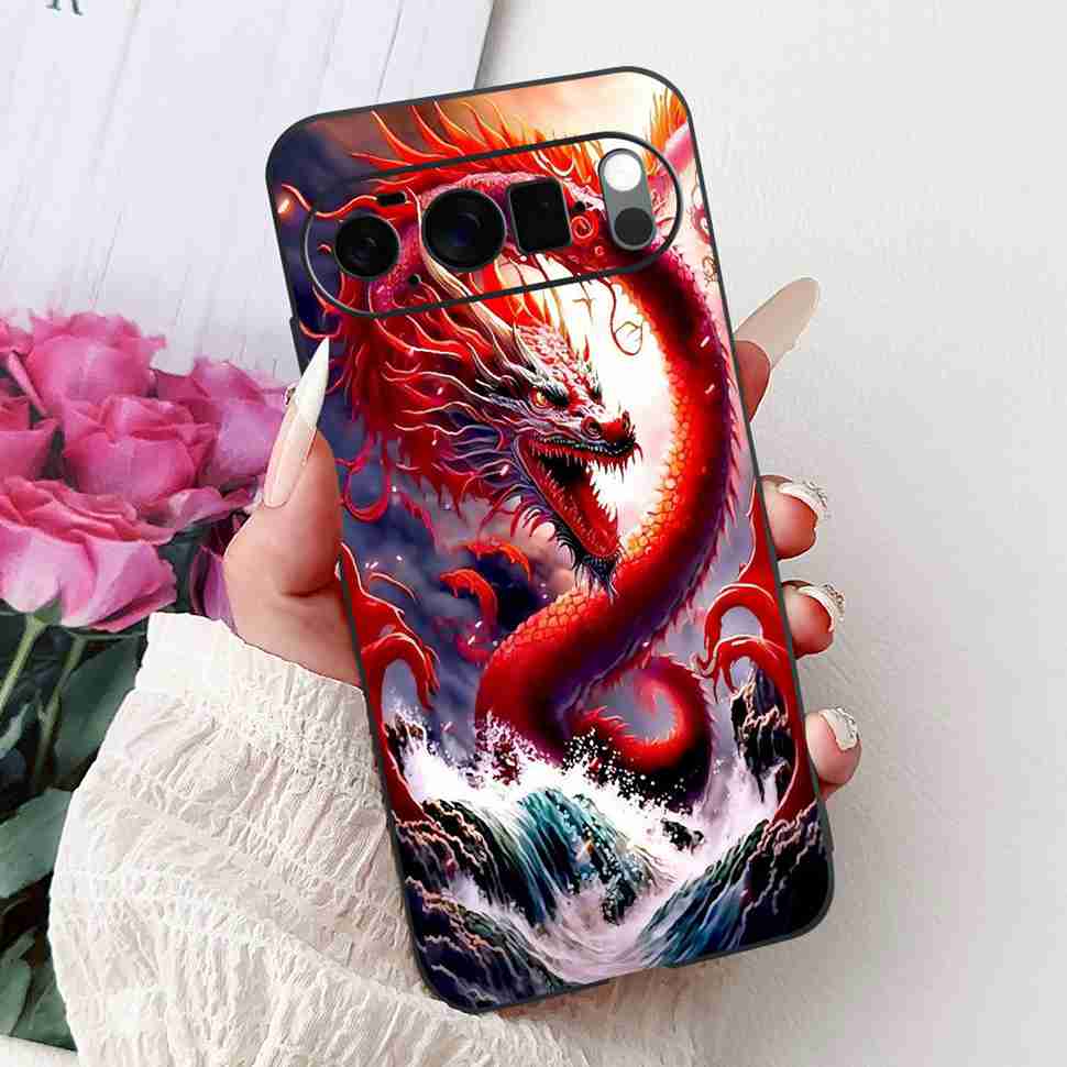 Чехол для Google Pixel 10 Pro Роскошные Расписные Чехлы 6.3" Мягкий Силиконовый Чехол для Телефона Для Google Pixel 10 Pixel10 Pro Задняя Крышка Capa