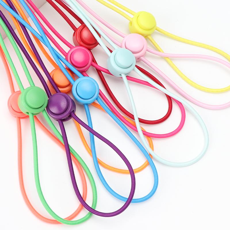 Шнурки без завязывания, подходящие для любой обуви, круглые эластичные шнурки с пружинным замком, быстро надеваются за 1 секунду, шнурки для хайкинга, спорта, ленивые шнурки