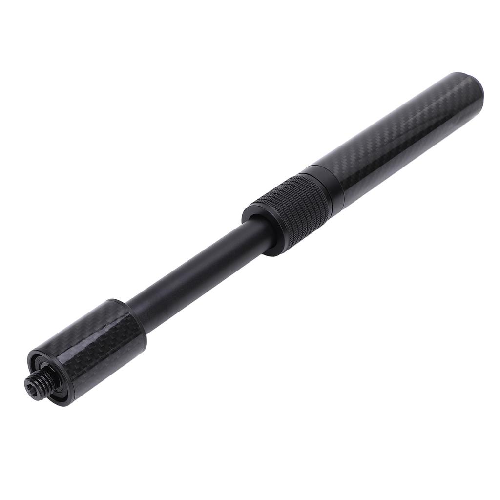 14in Billiard Cue Extension Carbon Fiber Aluminum Alloy Improved Weight Balance Adjustable Length