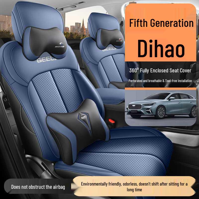 Премиальные чехлы на сиденья с полным покрытием для Geely Emgrand 5-го поколения 2026 года, всесезонные подушки для автомобильных сидений