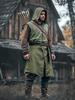 Средневековая мужская льняная накидка с капюшоном для рейнджера LARP