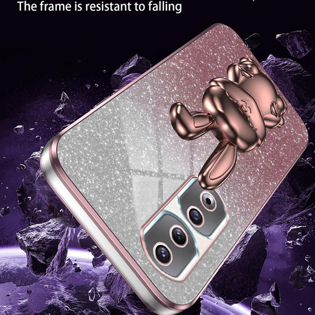 For Honor 90 Pro Case Cute Rabbit Shockproof Kickstand Phone Cover