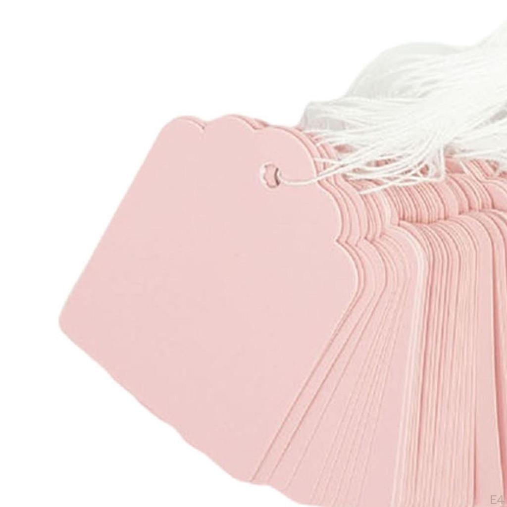 100 шт. подарочных бирок с веревкой, ценовая строка ценник этикетки упаковка маркировка
