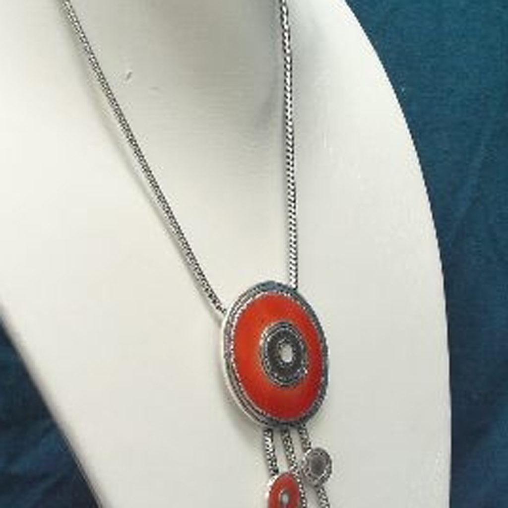 Les Trésors De Lily [C5331] — Оранжевое дизайнерское колье «Byzance»