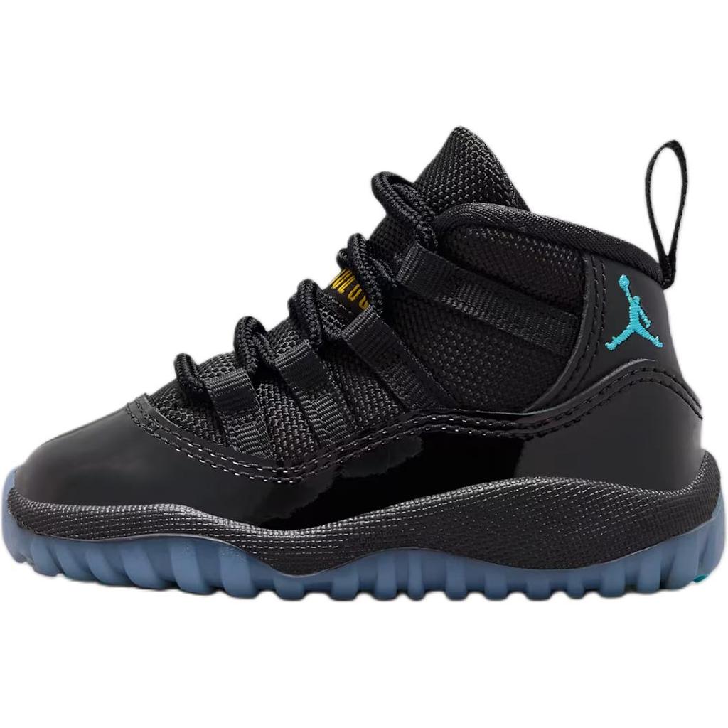 Jordan Air Jordan 11 High top Toddler Shoes Black/Gamma Blue Infant And Toddler 378040-047