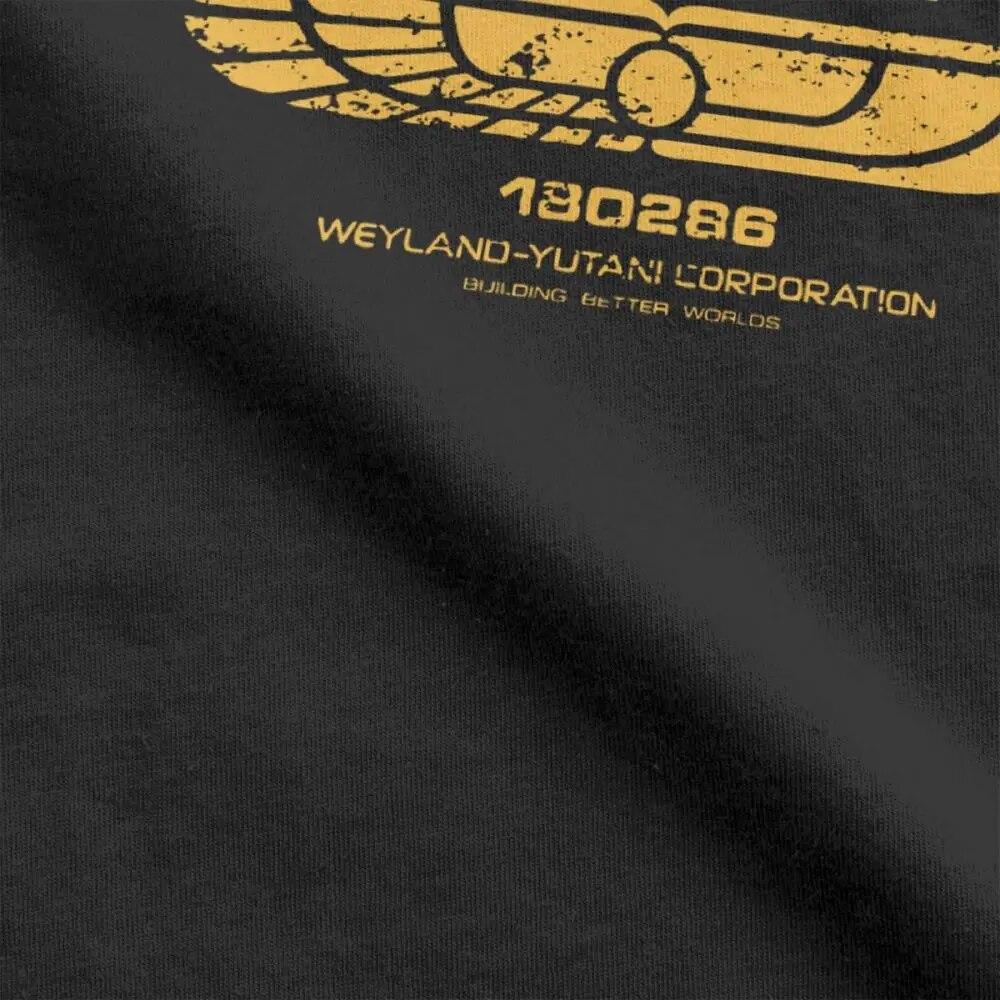 Футболки унисекс Alien Weyland Yutani CORP Nostromo Crew, топы из чистого хлопка USCSS, потрясающие футболки с круглым вырезом с короткими рукавами, подарочные футболки