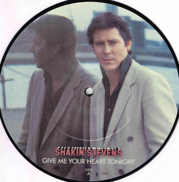7-дюймовая пластинка SHAKIN STEVENS Give Me Your Heart Tonight EP CA112656 Epic 1982 Великобритания Рок Б/у