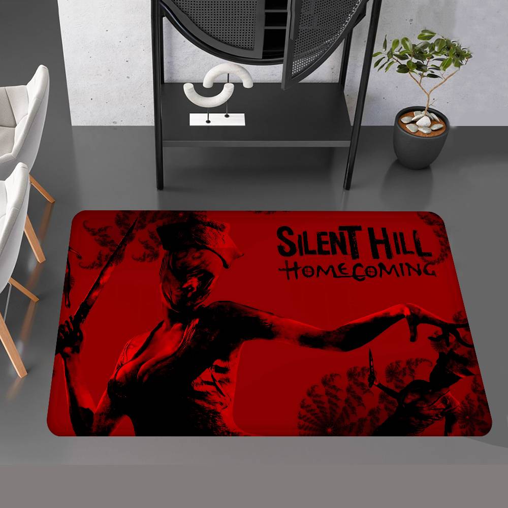 Игровой хоррор S-Silent H-Hill Придверный коврик Моющийся Нескользящий Коврик для гостиной, зоны дивана и кресел Кухонный Приветственный коврик