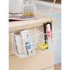 Elegant White Square Iron Storage Basket For Seamless Office And Bedroom Clutter Management